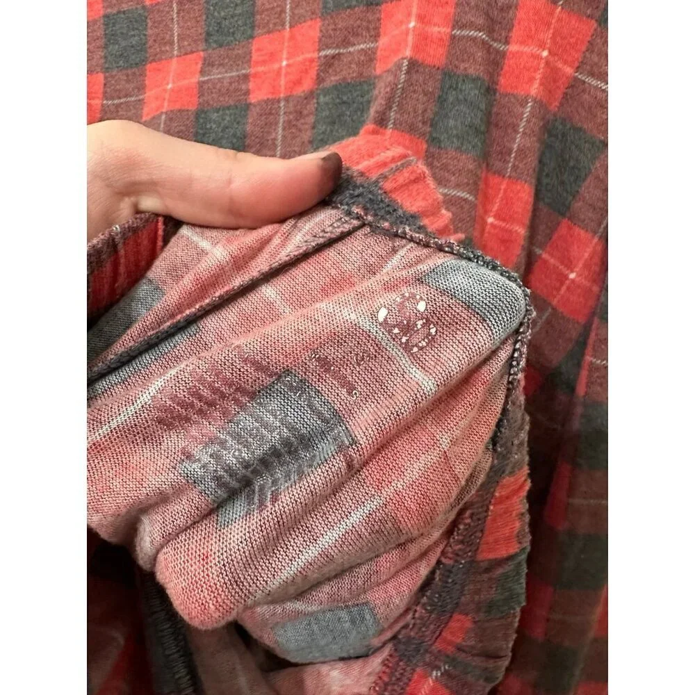 SO women’s size small intimates plaid shirt & pajama pants set - Picture 8 of 8